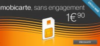 BON PLAN Carte prépayée Mobicarte à 1,90 euros : Appel & SMS illimités de 21h à minuit + 5 euros de com. + wifi Orange  illimité