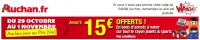 BON PLAN Auchan : 5 euros offerts tous les 50 euros d’achat (jouets et sport)