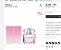 Bon plan parfum : versace bright crystal 200ml à 74.95 euros (le prix du 50ml)