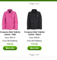 10-12 euros les vestes chaudes Trespass Dakota pour enfants ..