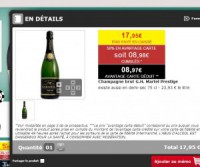 Champagne pas cher qui revient à moins de 9 euros la bouteille