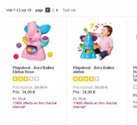 Super affaire jouets pour petits : Elefun Aeroballes + telephone animaux qui reviennent à 5.80 euros  … jusqu’au 18 octobre ..