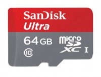 BON PLAN moins de 30 euros la carte micro SDXC 64 Go SanDisk Ultra Android (48 Mo/s + adaptateur) port inclus