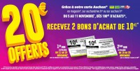 BON PLAN Auchan 20 euros offerts