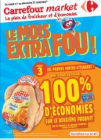 Carrefour market:  credits sur la carte de fidelité : 50 pourcent