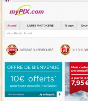 Mypix:  10 euros offerts à l’inscription
