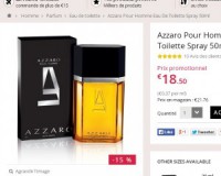 bon plan parfums : azzaro pour hommes à 18.5 euros en 50ml