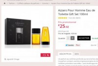 bon plan parfums hommes: coffret azzaro à 25 euros
