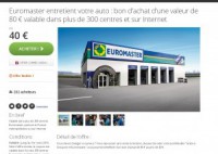 Bon plan pour voiture:  bon d’achat euromaster à moitié prix