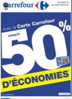 Carrefour du 13 au 21 janvier .. 50 pourcent