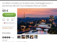 bon plan paris : diner croisiere sur la seine pour deux à 69 euros