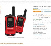bon plan : Paire de talkie walkie motorola pas chers à 22 euros .. le 28 janvier