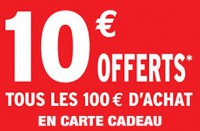 BON PLAN Darty 10 euros offerts en carte cadeau tous les 100 euros d’achat