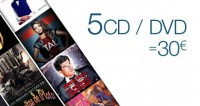 BON PLAN 5 DVD / CD achetés pour 30 euros