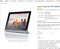bon prix tablette : lenovo yoga tab2 830 à 179 euros