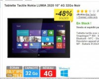 bon plan : Bon plan tablette windows 8 : nokia 2520 10 pouces à 199 euros