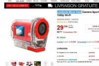 Caméra sportive pas cher à 29.9 euros