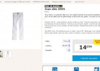 Jeans pour enfants ikks pas cher à 14.99 euros