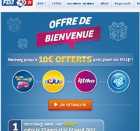 Francaise des jeux:  10 euros offerts pour tenter sa chance