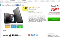 Super affaire: tablette 7 pouces quad core 1go Lenovo qui revient à 45 euros