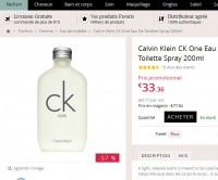 Parfum pas cher: calvin klein ck one 200ml à 33 euros
