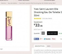 Parfum pas cher: YSL Elle Shocking 50ml à 31 euros