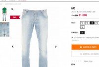 jeans pour hommes gas raven à 31.8 euros