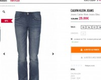 Bonnes affaire jeans calvin klein femmes à 25.8 euros