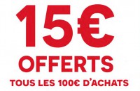 BON PLAN 15 euros offerts par tranche de 100 euros chez Darty