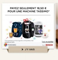 Machine tassimo pas chère : 18.5 euros port inclus