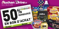 BON PLAN Auchan Drive articles 50% remboursés