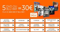 BON PLAN 5 BLU-RAY ou DVD pour 30 euros