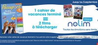 BON PLAN 1 cahier de vacances terminé = 2 films gratuits à télécharger  (Carrefour – Nolim)