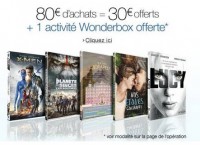 BON PLAN BLU-RAY/DVD 80€ d’achats = 30€ de réduction immédiate + 25€ sur Wonderbox