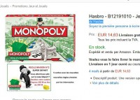 bon plan : Bon plan jeu de société : Monopoly Regles Maison à moins de 15 euros (voire moins de 14)