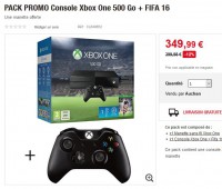 bon plan : Console de jeux XBOX ONE + FIFA 16 + une deuxieme manette à moins de 350 euros