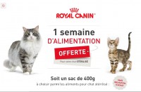 Un sac gratuit de 400go de croquettes pour chats