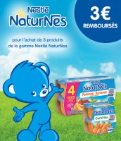 3€ remboursés pour l’achat de 3 produits Nestlé naturnes @ Quoty