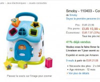Bon plan jouet d’eveil : maison des formes electroniques en vente flash à moins de 16 euros