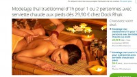 Massage Thai d’une heure sur Paris à moins de 30 euros