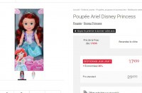 Poupée Disney Ariel à 17.99 euros ( 40% de remise)