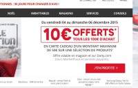 Darty : 10 euros offerts par tranche de 100 jusqu’au 6 decembre