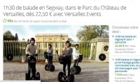 Bon plan Segway au Chateau de Versailles : 22.5 euros pour 1h30