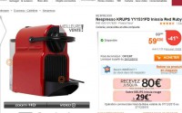 Machine nespresso Krups inissia qui revient à 29 euros