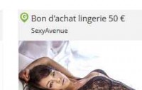 Bon plan lingerie : 19 euros le bon d’achat de 50 à utiliser chez sexy avenue