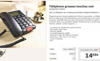 Téléphone grosses touches pour les seniors à moins de 15 euros