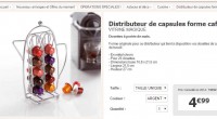Distributeurs capsules nespresso pas cher à moins de 5 euros port inclus