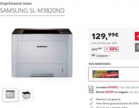 Bonne affaire imprimante laser samsung SL-M3820ND à 129 euros
