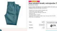 Jeans femmes à moins de 4.8 euros