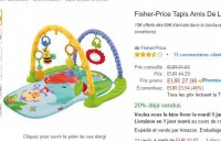 Jouet bébé : tapis de la jungle fisher price à 28 euros